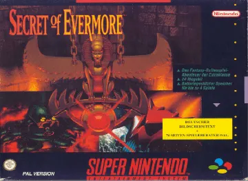 Secret of Evermore (Europe) box cover front